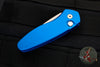 Protech Sprint- California Legal Auto-Blue Handle With Stonewash Blade 2905-BLUE