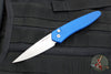 Protech Newport Out The Side OTS Auto- Blue Handle with Stonewash Blade 3405-BLUE