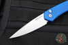 Protech Newport Out The Side OTS Auto- Blue Handle with Stonewash Blade 3405-BLUE