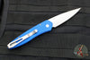 Protech Newport Out The Side OTS Auto- Blue Handle with Stonewash Blade 3405-BLUE