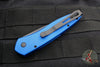 Protech Newport Out The Side OTS Auto- Blue Handle with Black Blade 3407-BLUE