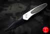 Protech Newport Silver Body Carbon Fiber Inlay Black Blade 3412