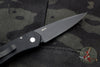 Protech Newport Tuxedo- Black with Ivory Micarta Inlay Black Blade 3452