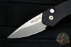 Protech Half-Breed Out The Side OTS Auto Knife- Black Handle with Stonewash Blade 3605