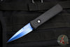 Protech Godson Out The Side Auto (OTS)- Black Handle- Sapphire Blue Blade 721-SB