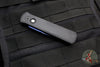 Protech Godson Out The Side Auto (OTS)- Black Handle- Sapphire Blue Blade 721-SB