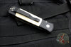 Protech Godson "Tuxedo" Out The Side Auto (OTS)- Black Handle- Ivory Micarta Inlays- Black Blade 752