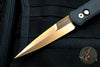 Protech Godfather Out The Side (OTS) Knife- Black Handle and Rose Gold Finished Blade 921-RG