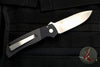 Protech Auto Terzuola ATCF Out The Side (OTS) Auto Knife- Black Handle with CF Inlays- Stonewash Magnacut Steel Blade BT2704