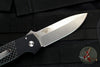 Protech Auto Terzuola ATCF Out The Side (OTS) Auto Knife- Black Handle with CF Inlays- Stonewash Magnacut Steel Blade BT2704