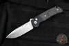 Protech Terzuola ATCF Out The Side (OTS) Auto Knife- Black Handle with Fat Carbon Dark Matter Inlays- Stonewash Magnacut Steel Blade BT2731