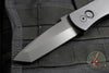 Protech Emerson CQC7 Out The Side Auto (OTS)- Tanto Edge Chisel Ground- Black Handle- Black DLC Sterile Blade- Tritium Button E7T-OPERATOR