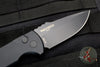LEFT HAND VERSION! Protech Les George SBR Short Bladed Rockeye Out The Side (OTS) Smooth Black Handle with Black Blade LG403-LH SBR