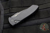 LEFT HAND VERSION! Protech Les George SBR Short Bladed Rockeye Out The Side (OTS) Smooth Black Handle with Black Blade LG403-LH SBR