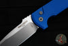 Protech Les George Rockeye Out The Side (OTS) Auto- Blue Handle- Stonewash Blade LG301-BLUE