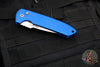 Protech Les George Rockeye Out The Side (OTS) Auto- Blue Handle- Stonewash Blade LG301-BLUE