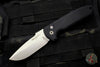 Protech Les George Rockeye Out The Side (OTS) Auto- Black Handle- Stonewash Blade LG301