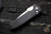 Protech Les George Rockeye Out The Side (OTS) Auto- Black Handle- Stonewash Blade LG301