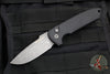 Protech Les George Rockeye Out The Side (OTS) Auto- Black Handle- Acid Wash Blade LG311