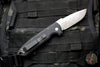Protech Les George Rockeye Single Edge Out The Side (OTS) Black with Shaw Sterling Silver Skull with Acid Wash Blade LG361-AW