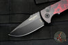 Protech Les George SBR Short Bladed Rockeye Out The Side (OTS)-EXCLUSIVE!- Venom Red Handle with Black Blade LG403-Venom Red SBR