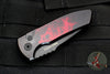 Protech Les George SBR Short Bladed Rockeye Out The Side (OTS)-EXCLUSIVE!- Venom Red Handle with Black Blade LG403-Venom Red SBR