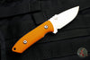 Protech Les George SBR Short Bladed Rockeye Orange G-10 Handle Stonewash/Satin Fixed Blade LG501-Orange SBR