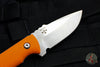 Protech Les George SBR Short Bladed Rockeye Orange G-10 Handle Stonewash/Satin Fixed Blade LG501-Orange SBR
