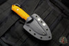 Protech Les George SBR Short Bladed Rockeye Orange G-10 Handle Stonewash/Satin Fixed Blade LG501-Orange SBR