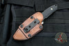 Protech Les George SBR Short Bladed Rockeye Black G-10 Handle Satin Fixed Blade LG502-SATIN SBR