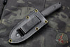 Protech Les George SBR Short Bladed Rockeye Black G-10 Handle Black DLC Fixed Blade Leather Sheath LG513 SBR