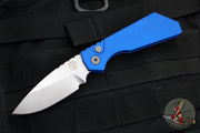 Protech Pro Strider PT + Solid Blue Body- Stonewash Magnacut Steel Blade PT201-BLUE