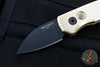 Protech Runt Out The Side (OTS) Auto Knife- Special Aluminum Bronze- Textured Body DLC Black Wharncliffe Blade R5113