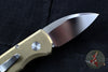 Protech Runt Special Blade Show Aluminum Bronze Smooth Body Mirror Wharncliffe Blade Out The Side (OTS) Auto Knife R5116