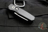 Protech Runt Black Handle Stonewash Reverse Tanto Blade Out The Side (OTS) Auto Knife R5201
