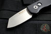 Protech Runt Out The Side (OTS) Auto Knife- Reverse Tanto- Black Textured Handle- Stonewash Blade R5205