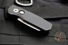 Protech Runt Out The Side (OTS) Auto Knife- Reverse Tanto- Black Textured Handle- Stonewash Blade R5205