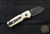 Protech Runt Out The Side (OTS) Auto Knife- Special Aluminum Bronze- Dragonscale Handle- DLC Black Reverse Tanto Blade R5241