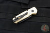 Protech Runt Out The Side (OTS) Auto Knife- Special Aluminum Bronze- Dragonscale Handle- DLC Black Reverse Tanto Blade R5241