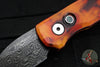 Protech Runt OTS Auto Knife- Wharncliffe- Special "Del Fuego" Finished Handle- Vegas Forge Damascus Wharncliffe Blade  R5301-DF Damascus