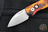 Protech Runt OTS Auto Knife- Wharncliffe- Special "Del Fuego" Finished Handle- Stonewash Wharncliffe Magnacut Steel Blade  R5301-DF