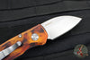 Protech Runt OTS Auto Knife- Wharncliffe- Special "Del Fuego" Finished Handle- Stonewash Wharncliffe Magnacut Steel Blade  R5301-DF