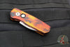 Protech Runt OTS Auto Knife- Wharncliffe- Special "Del Fuego" Finished Handle- Stonewash Wharncliffe Magnacut Steel Blade  R5301-DF