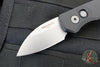 Protech Runt OTS Auto Knife- Wharncliffe- Black Handle- Stonewash Wharncliffe Magnacut Steel Blade  R5301