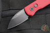 Protech Runt OTS Auto Knife- Wharncliffe- Red Handle- Black DLC Finished Magnacut Steel Blade  R5303-RED