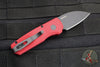 Protech Runt OTS Auto Knife- Wharncliffe- Red Handle- Black DLC Finished Magnacut Steel Blade  R5303-RED