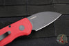 Protech Runt OTS Auto Knife- Wharncliffe- Red Handle- Black DLC Finished Magnacut Steel Blade  R5303-RED