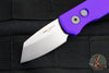 Protech Runt 5 OTS Auto Knife- Reverse Tanto- Purple Handle- Stonewash Magnacut Steel Blade  R5401-PURPLE
