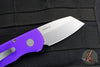 Protech Runt 5 OTS Auto Knife- Reverse Tanto- Purple Handle- Stonewash Magnacut Steel Blade  R5401-PURPLE