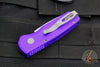 Protech Runt 5 OTS Auto Knife- Reverse Tanto- Purple Handle- Stonewash Magnacut Steel Blade  R5401-PURPLE